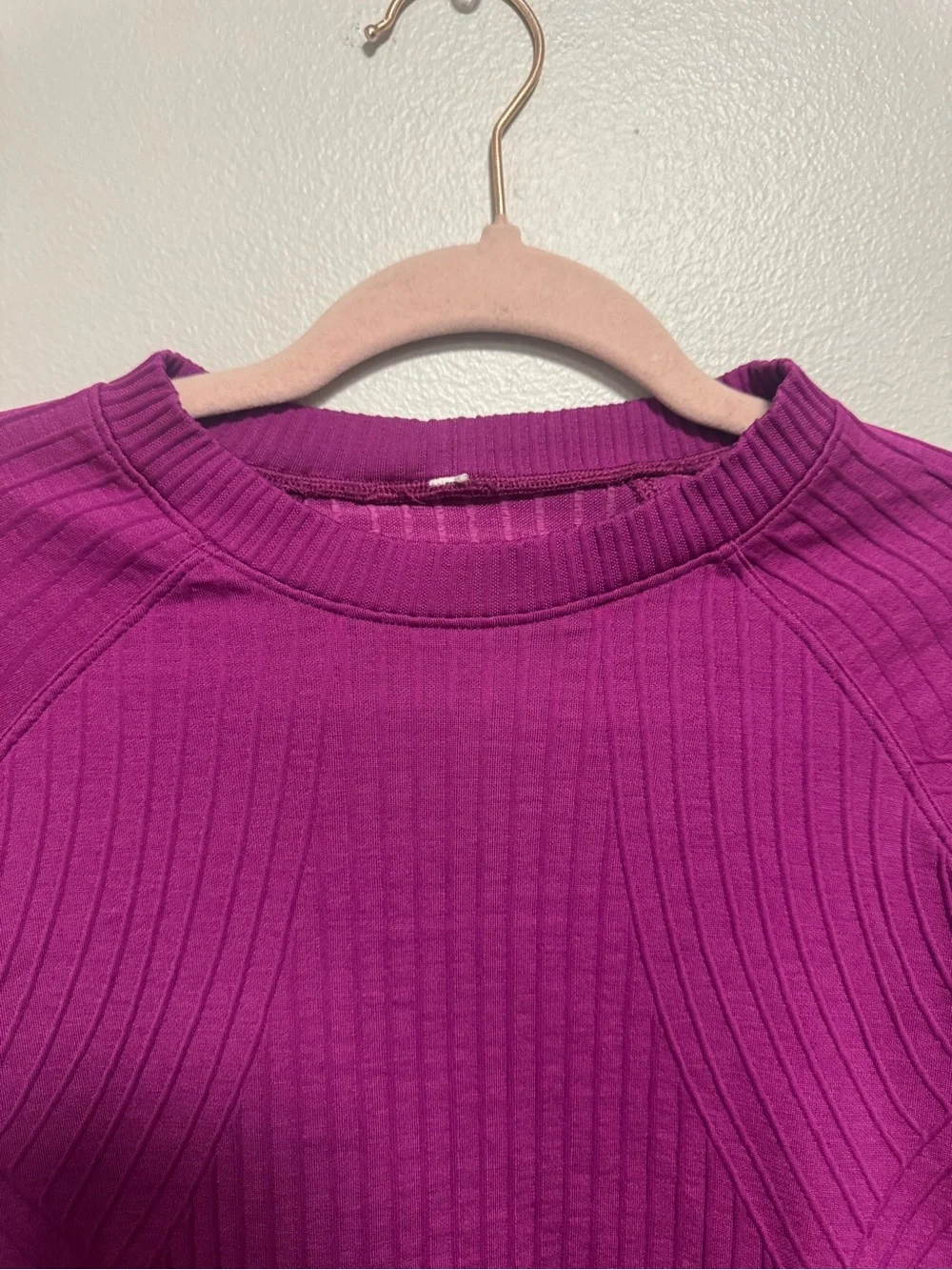 Lululemon Rest Less Pullover Long Sleeve Deep Fuchsia